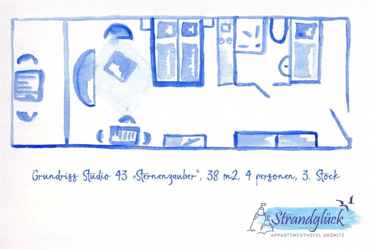 格洛米茨Studio 43 "Sternenzauber"公寓 外观 照片
